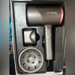 Love Hair Dryer with Gray and Pink Finish